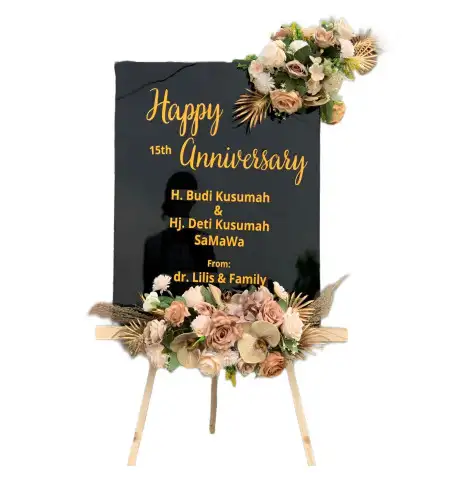 Papan Bunga Akrilik Lembengan