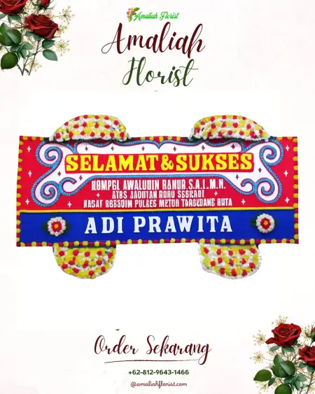 Papan Bunga Ucapan Selamat Lembengan